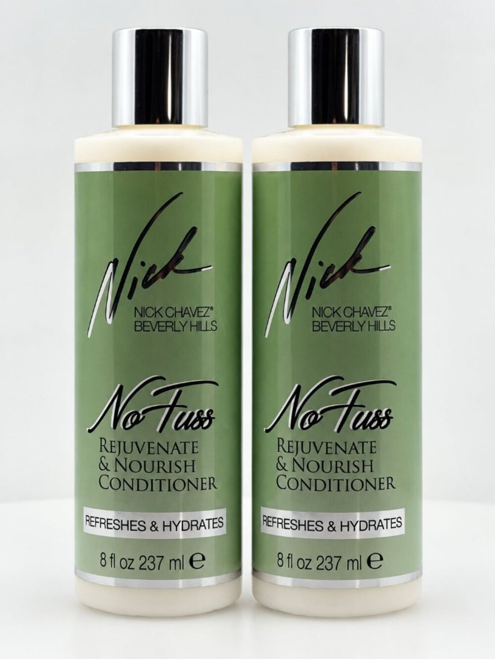 Nick Chavez No Fuss Rejuvenate & Nourish Conditioner 8 oz 2-Pack Tea Tree